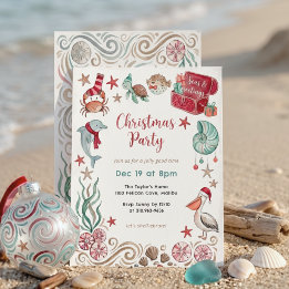 Oceanschat Kust & Groeten Kerstmis aan de kust Kaart