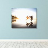 Oceanside Beach Canvas Afdruk (Insitu (Houten vloer))