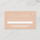 OCEANSIDE Beach Tropical Baby Diaper Carte Raffle (Devant)