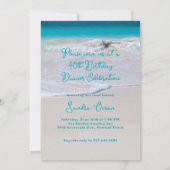 Oceanside Birthday Party Invitation Save The Date (Achterkant)