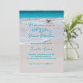 Oceanside Birthday Party Invitation Save The Date (Staand voorkant)