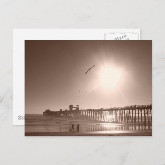 Oceanside, CA Pier Briefkaart (Voorkant / Achterkant)