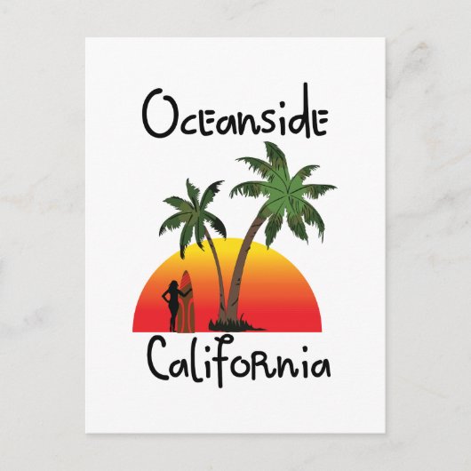 Oceanside California Briefkaart (Voorkant)