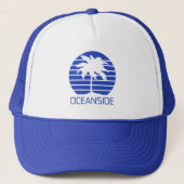 Oceanside California Sunset Trucker Pet (Voorkant)