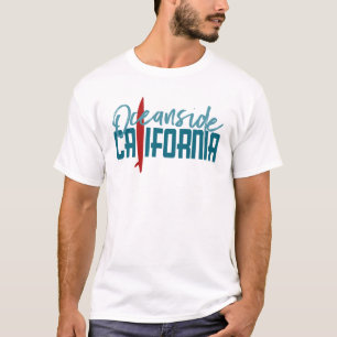 Oceanside California T-shirt - Surfboard