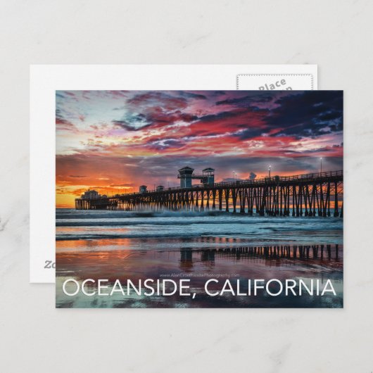 Oceanside, Californië Briefkaart (Voorkant / Achterkant)