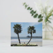 OCEANSIDE, CALIFORNIË BRIEFKAART (Staand voorkant)