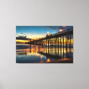 Oceanside, Californië Canvas Afdruk
