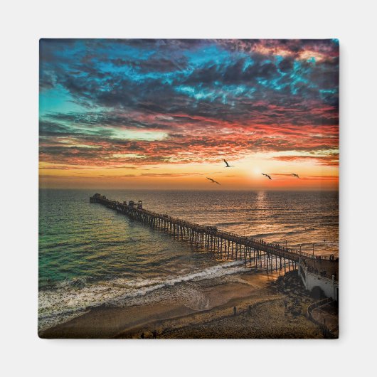 Oceanside, Californië Magneet (Voorkant)