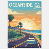  Oceanside Californië reizen Magneet (Voorkant)