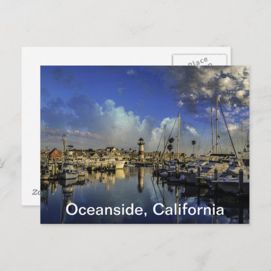 Oceanside Harbour Briefkaart (Voorkant / Achterkant)
