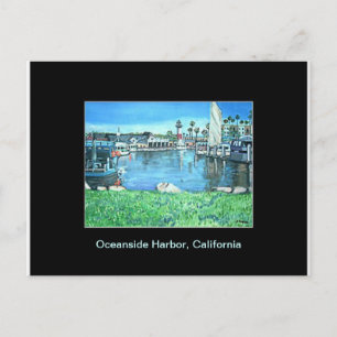 Oceanside Harbour, Californië-Briefkaart Briefkaart