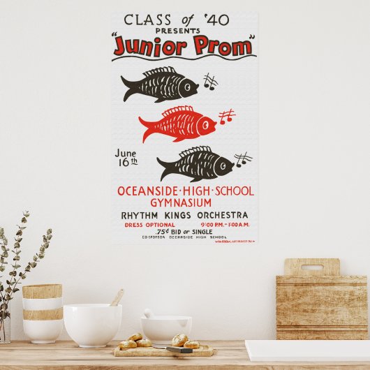 Oceanside High Junior Prom Poster (Cuisine)