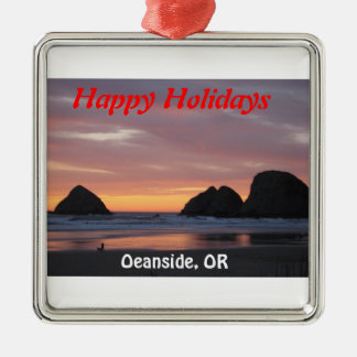 Oceanside, Oregon Ordiment Metalen Ornament