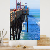 Oceanside Pier, Californië Poster (Keuken)