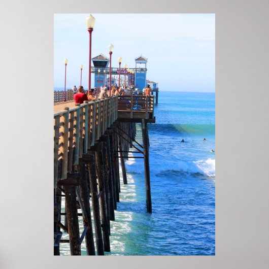 Oceanside Pier, Californië Poster (Voorkant)