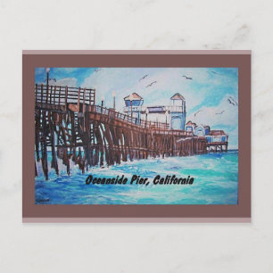 Oceanside Pier Paining Briefkaart