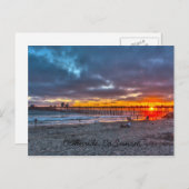 Oceanside Pier Sunset Briefkaart (Voorkant / Achterkant)