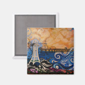 Oceanside Scene Magneet (Voorkant / Achterkant)