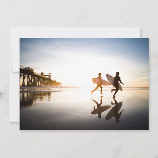 Oceanside Strand Bedankkaart (Voorkant)