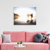 Oceanside Strand Canvas Afdruk (Insitu (Woonkamer))