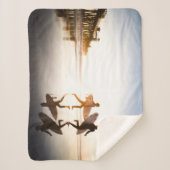 Oceanside Strand Sherpa Deken (Voorkant)