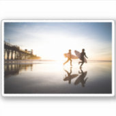 Oceanside Strand Sticker (Voorkant)