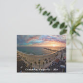 Oceanside Sunset Briefkaart (Staand voorkant)