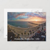 Oceanside Sunset Briefkaart (Voorkant / Achterkant)