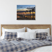 Oceanside Sunset Canvas Afdruk (Insitu (Slaapkamer))