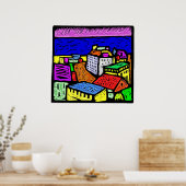 Oceanside Town Poster (Keuken)