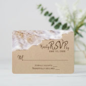Oceanstrand RSVP Kaart (Staand voorkant)
