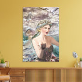 Oceanus Daughter Canvas Afdruk (Insitu (Woonkamer))