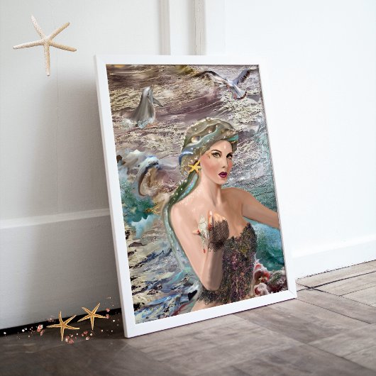 Oceanus Daughter Canvas Afdruk