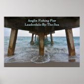Oceanview onder de foto van de pier poster (Voorkant)
