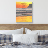 Oceanzonsondergang "Doe het toch" Canvas Afdruk (Insitu (Slaapkamer))