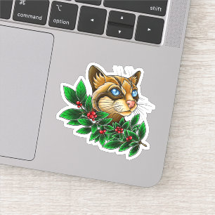 Ocelot Cat's Berries Sticker