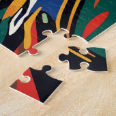 Ocelot dans un puzzle d'arbre (Côté)