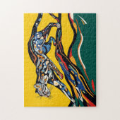 Ocelot in een boompuzzel legpuzzel (Verticaal)