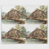 Ocelot, Leopard Cat (Felis pardalis) Illustratie Cadeaupapier (Vlak)