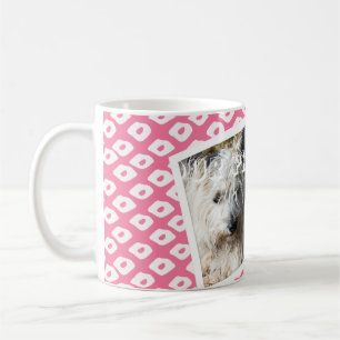 Ocelot Pattern Voeg je eigen foto Mok toe - Roze