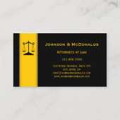 Ocher Black Gold Law Office Visitekaartje (Voorkant)