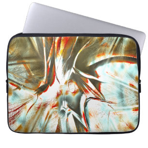 Ocher textuur met pixelated knik en krassen de laptop sleeve