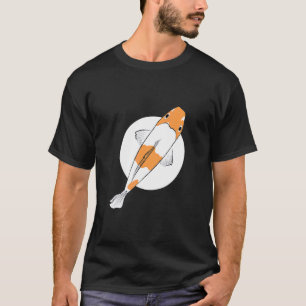 Ochiba Koi Vis Gebrocheerde Karper Nishikigoi Vijv T-shirt