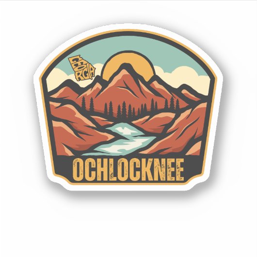 Ochlocknee, Georgia Sticker (Voorkant)