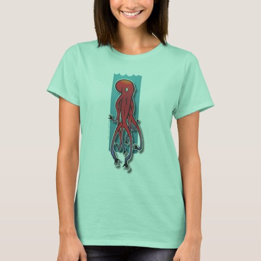 Ocho Manos White / Roze dames Ringer T-shirt (Voorkant)