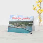 Ocho Rios, carte de voeux de la Jamaïque (Fleur jaune)