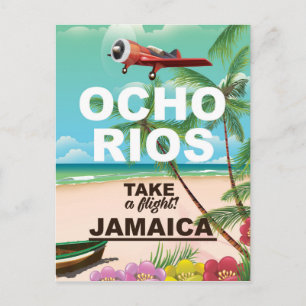 Ocho Rios Jamaica reisposter Briefkaart