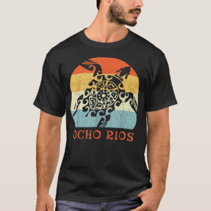 Ocho Rios Jamaica  Retro Throwback Vakantie T-shirt