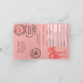 Ocho Rios Jamaïque Passeport Faire-part de mariage (Intérieur)